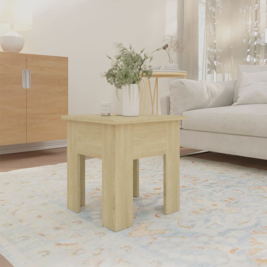 vidaXL Τραπεζάκι Σαλονιού Sonoma Δρυς 40 x 40 x 42 εκ. Μοριοσανίδα