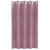 vidaXL Κουρτίνες με κουρτίνες 2 pcs Σκούρο Ροζ 140 x 140 cm Βελούδο