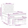 vidaXL &Kappa;&rho;&epsilon;&beta;ά&tau;&iota; Boxspring &mu;&epsilon; &Sigma;&tau;&rho;ώ&mu;&alpha; &Mu;&alpha;ύ&rho;&omicron; 120x190 &epsilon;&kappa;. &Upsilon;&phi;&alpha;&sigma;&mu;ά&tau;&iota;&nu;&omicron;
