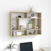 vidaXL Ραφιέρα Τοίχου Sonoma Δρυς 75 x 16 x 55 εκ. από Επεξ. Ξύλο