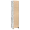 vidaXL Ντουλάπι Γκρι Σκυροδέματος 37,5x35x180 εκ. Επεξεργασμένο Ξύλο