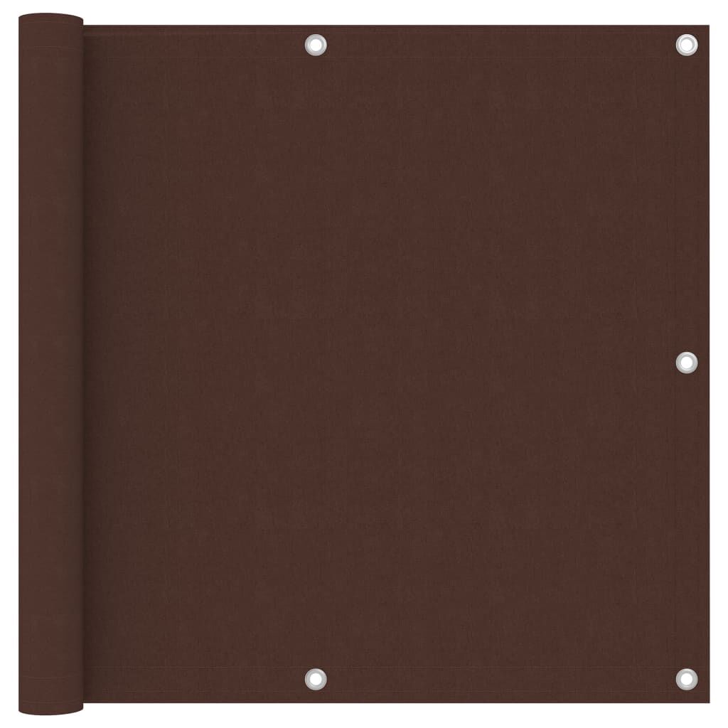 vidaXL Διαχωριστικό Βεράντας Καφέ 90 x 500 εκ. Ύφασμα Oxford