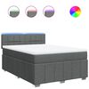 vidaXL &Kappa;&rho;&epsilon;&beta;ά&tau;&iota; Boxspring &mu;&epsilon; &Sigma;&tau;&rho;ώ&mu;&alpha; &Sigma;&kappa;&omicron;ύ&rho;&omicron; &Gamma;&kappa;&rho;&iota; 140x200 &epsilon;&kappa; &Upsilon;&phi;&alpha;&sigma;&mu;ά&tau;&iota;&nu;&omicron;