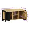 vidaXL Ντουλάπα Καφέ 100 x 35 x 50 εκ Μασίφ ξύλο μάνγκο