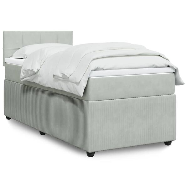 vidaXL &Kappa;&rho;&epsilon;&beta;ά&tau;&iota; Boxspring &mu;&epsilon; &Sigma;&tau;&rho;ώ&mu;&alpha; &Alpha;&nu;&omicron;&iota;&chi;&tau;ό &Gamma;&kappa;&rho;&iota; 100x200 &epsilon;&kappa;. &Beta;&epsilon;&lambda;&omicron;ύ&delta;&iota;&nu;&omicron;