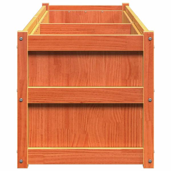 vidaXL Ζαρντινιέρα Καφέ Κεριού 180 x 50 x 50 εκ. από Μασίφ Ξύλο Πεύκου