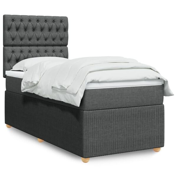 vidaXL &Kappa;&rho;&epsilon;&beta;ά&tau;&iota; Boxspring &mu;&epsilon; &Sigma;&tau;&rho;ώ&mu;&alpha; &Sigma;&kappa;&omicron;ύ&rho;&omicron; &Gamma;&kappa;&rho;&iota; 80x200 &epsilon;&kappa;. &Upsilon;&phi;&alpha;&sigma;&mu;ά&tau;&iota;&nu;&omicron;