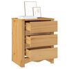 vidaXL Κομοδίνο Drammen Δρυς 45 x 35 x 56 εκ. Μασίφ ξύλο πεύκου