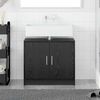 vidaXL Ντουλάπα Νιπτήρα Μαύρη Οξυά 63 x 29 x 55 cm Επεξεργασμένο ξύλο