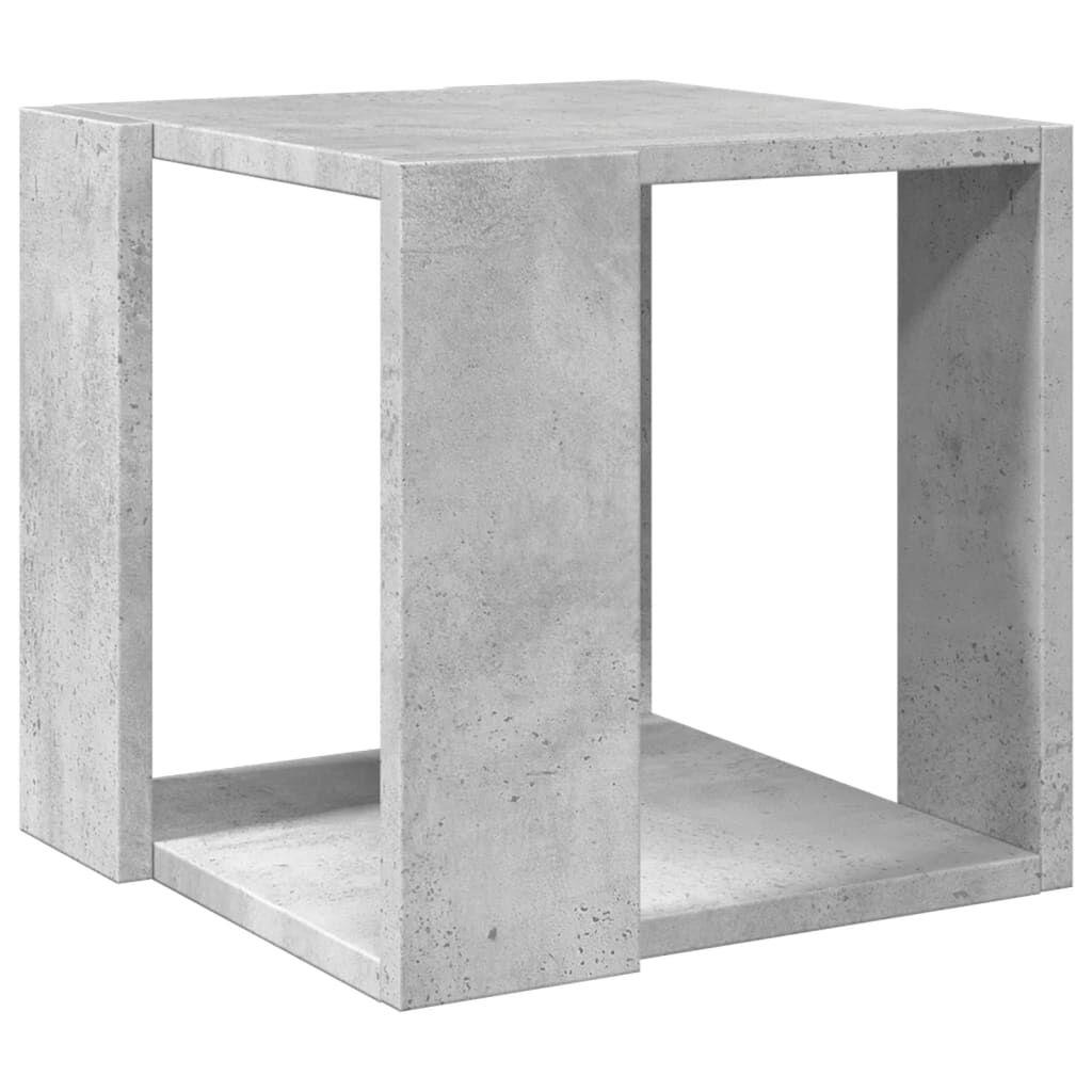 vidaXL Τραπεζάκι Σαλονιού Γκρι Σκυροδ. 32x32x30 εκ. Επεξεργασμένο Ξύλο