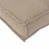 vidaXL Μαξιλάρι παλέτας για πάγκο Taupe 110 x 40 x 8 εκ Ύφασμα Oxford