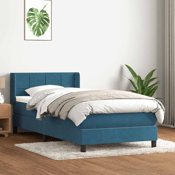 vidaXL &Kappa;&rho;&epsilon;&beta;ά&tau;&iota; Boxspring &mu;&epsilon; &Sigma;&tau;&rho;ώ&mu;&alpha; &Sigma;&kappa;&omicron;ύ&rho;&omicron; &Mu;&pi;&lambda;&epsilon; 100x210 &epsilon;&kappa;. &Beta;&epsilon;&lambda;&omicron;ύ&delta;&iota;&nu;&omicron;