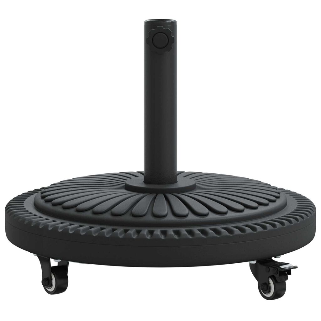 vidaXL Βάση Παράσολου με Ρόδες για Πόλους Ø38-48 mm 13 kg Στρογγυλή