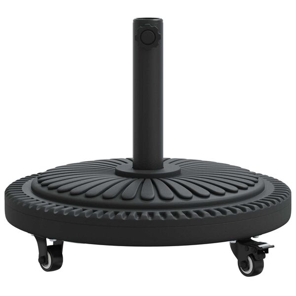 vidaXL Βάση Παράσολου με Ρόδες για Πόλους Ø38-48 mm 13 kg Στρογγυλή