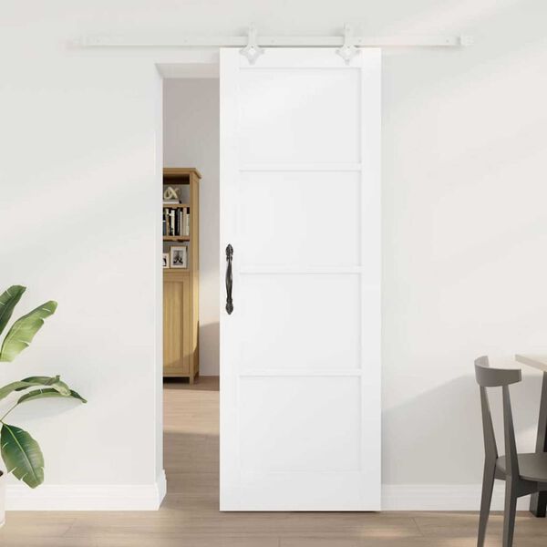 vidaXL Συρόμενη Πόρτα Λευκό 73.5 x 211 εκ
