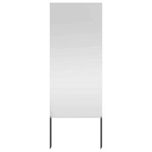 vidaXL Οθόνη Ιδιωτικότητας Κήπου Μαιανδρικό σχέδιο Ασημί 50 x 140 εκ