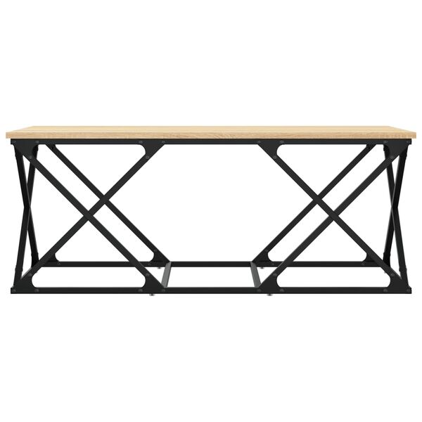 vidaXL Τραπεζάκι Σαλονιού Sonoma Δρυς 100x49x40 εκ. Επεξεργασμένο Ξύλο