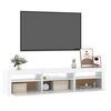 vidaXL Έπιπλο Τηλεόρασης με LED Λευκό 180 x 35 x 40 εκ.