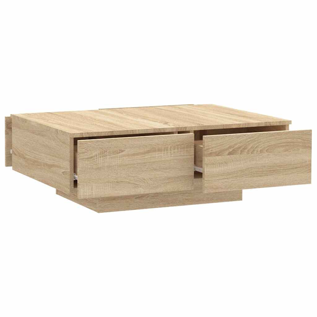 vidaXL Τραπεζάκι Σαλονιού Sonoma Δρυς 90 x 60 x 31 εκ. από Επεξ. Ξύλο