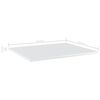 vidaXL Ράφια Βιβλιοθήκης 4 τεμ. Γυαλ. Λευκό 60x50x1,5 εκ. Επεξ. Ξύλο