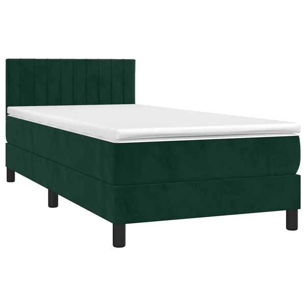 vidaXL &Kappa;&rho;&epsilon;&beta;ά&tau;&iota; Boxspring &mu;&epsilon; &Sigma;&tau;&rho;ώ&mu;&alpha; &Sigma;&kappa;&omicron;ύ&rho;&omicron; &Pi;&rho;ά&sigma;&iota;&nu;&omicron; 80x200 &epsilon;&kappa;. &Beta;&epsilon;&lambda;&omicron;ύ&delta;&iota;&nu;&omicron;