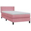 vidaXL &Kappa;&rho;&epsilon;&beta;ά&tau;&iota; Boxspring &mu;&epsilon; &Sigma;&tau;&rho;ώ&mu;&alpha; &Rho;&omicron;&zeta; 80x220 &epsilon;&kappa;. &Beta;&epsilon;&lambda;&omicron;ύ&delta;&iota;&nu;&omicron;