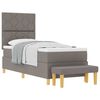 vidaXL &Kappa;&rho;&epsilon;&beta;ά&tau;&iota; &mu;&epsilon; &epsilon;&lambda;&alpha;&tau;ή&rho;&iota;&alpha; &mu;&epsilon; &kappa;&epsilon;&phi;&alpha;&lambda;ά&rho;&iota; Taupe 200 x 80 &epsilon;&kappa;&alpha;&tau;&omicron;&sigma;&tau;ά ύ&phi;&alpha;&sigma;&mu;&alpha;