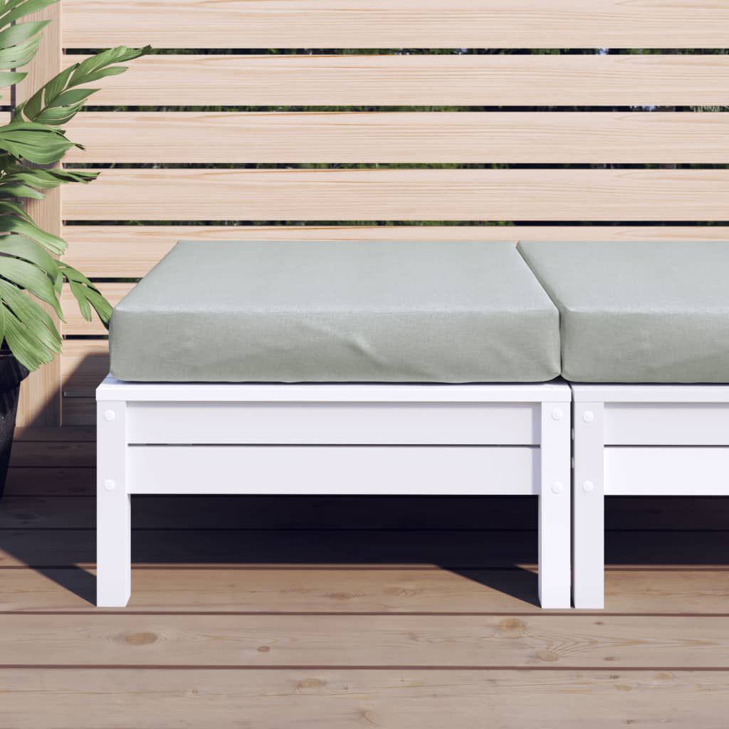 vidaXL Μαξιλάρι Παλέτας Ανοιχτό Γκρι 60x60x9,5 εκ. Ύφασμα