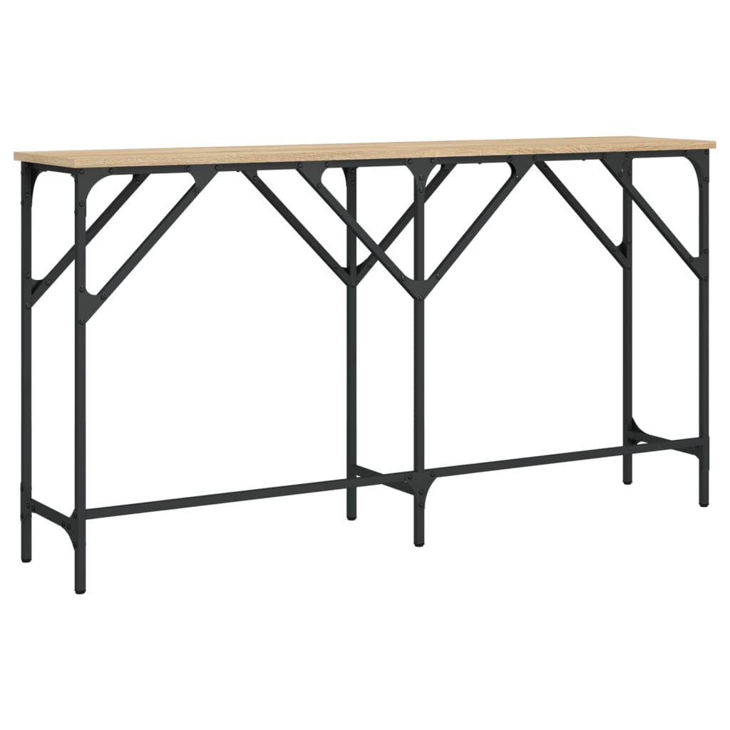 vidaXL Τραπέζι Κονσόλα Sonoma Δρυς 140 x 29 x 75 εκ. Επεξεργ. Ξύλο