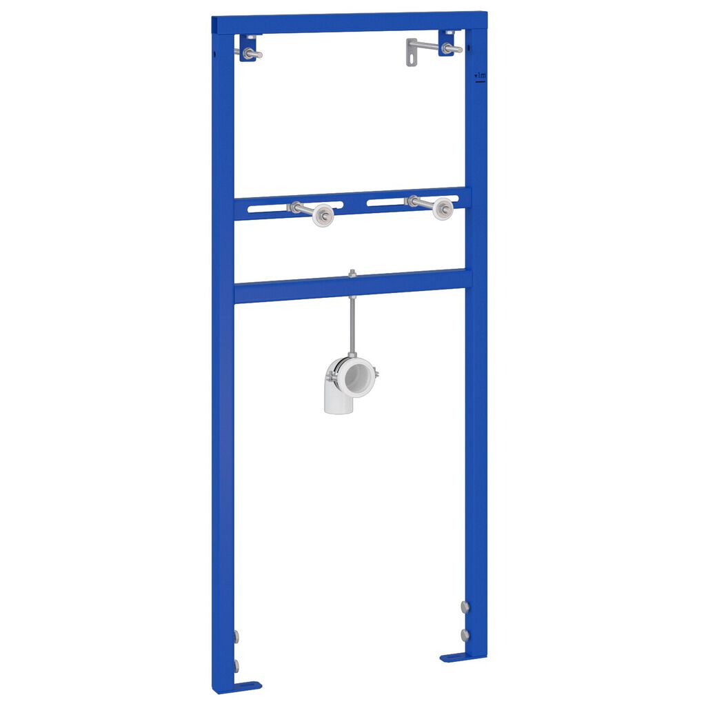 vidaXL Κρυφός Στήριγμα Τοίχου για Λεκάνη 50x112-136 εκ. Χάλυβας