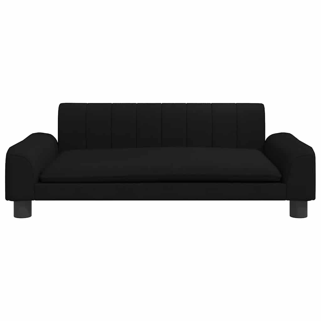 vidaXL Κρεβάτι Σκύλου Μαύρο 90 x 53 x 30 εκ. Υφασμάτινο