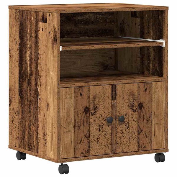 vidaXL Σταντ Εκτυπωτή Παλαιό ξύλο 60 x 48 x 74 εκ. Επεξεργασμένο ξύλο