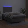 vidaXL &Kappa;&rho;&epsilon;&beta;ά&tau;&iota; Boxspring &mu;&epsilon; &Sigma;&tau;&rho;ώ&mu;&alpha; & LED &Gamma;&kappa;&rho;&iota; 120x200 &epsilon;&kappa;. &Sigma;&upsilon;&nu;&theta;. &Delta;έ&rho;&mu;&alpha;