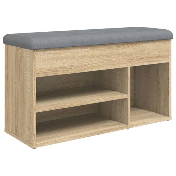 vidaXL Παπουτσοθήκη Sonoma Δρυς 82x32x45,5 εκ. από Επεξεργασμένο Ξύλο