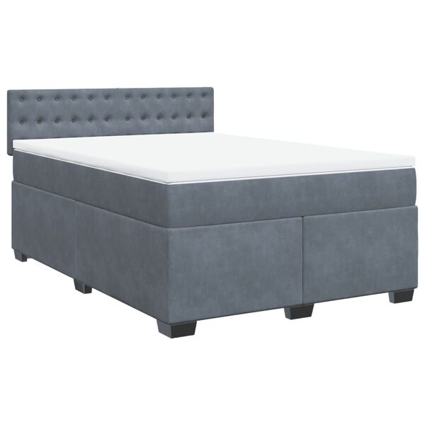 vidaXL &Kappa;&rho;&epsilon;&beta;ά&tau;&iota; Boxspring &mu;&epsilon; &Sigma;&tau;&rho;ώ&mu;&alpha; &Sigma;&kappa;&omicron;ύ&rho;&omicron; &Gamma;&kappa;&rho;&iota; 140x200 &epsilon;&kappa;. &Beta;&epsilon;&lambda;&omicron;ύ&delta;&iota;&nu;&omicron;
