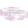 vidaXL Σκελετός Κρεβατιού με συρτάρι Λευκό 140 x 190 cm