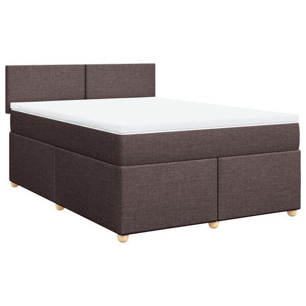 vidaXL &Kappa;&rho;&epsilon;&beta;ά&tau;&iota; Boxspring &mu;&epsilon; &Sigma;&tau;&rho;ώ&mu;&alpha; &Sigma;&kappa;&omicron;ύ&rho;&omicron; &Kappa;&alpha;&phi;έ 140x190 &epsilon;&kappa;. &Upsilon;&phi;&alpha;&sigma;&mu;ά&tau;&iota;&nu;&omicron;