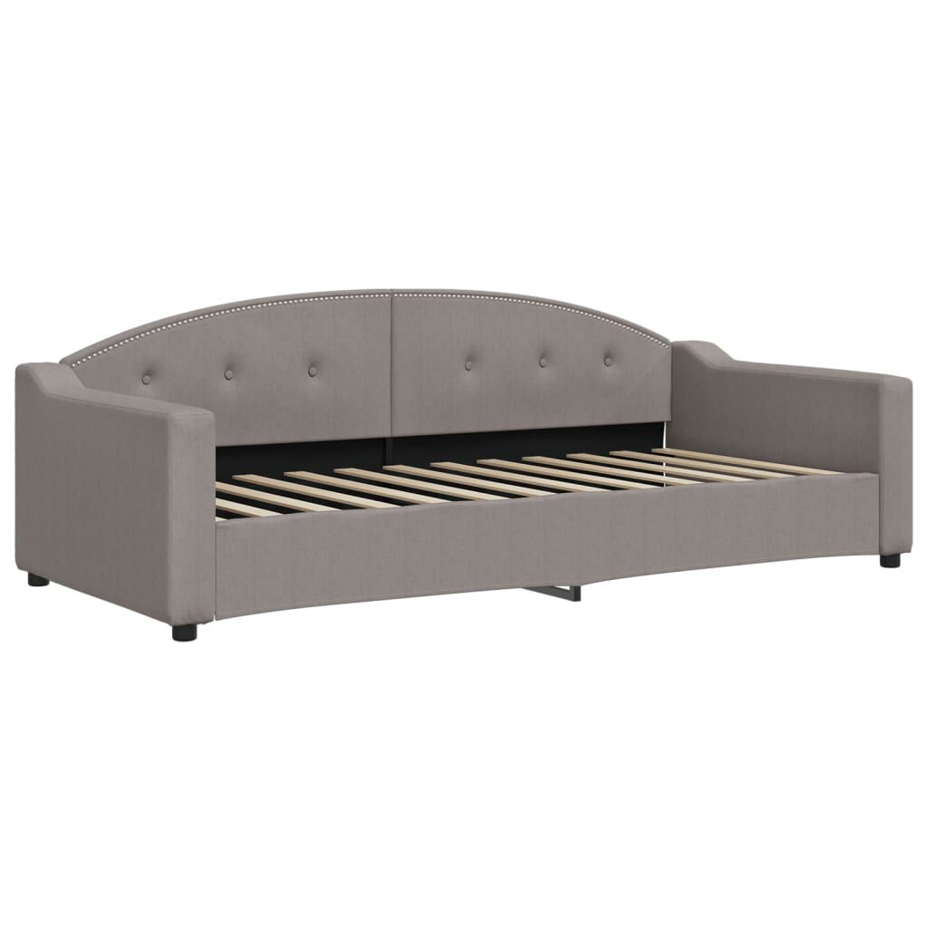 vidaXL Καναπές Κρεβάτι Taupe 90 x 200 εκ. Υφασμάτινος
