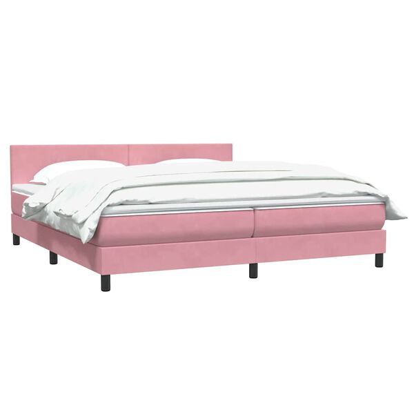 vidaXL &Kappa;&rho;&epsilon;&beta;ά&tau;&iota; Boxspring &mu;&epsilon; &Sigma;&tau;&rho;ώ&mu;&alpha; &Rho;&omicron;&zeta; 180x210 &epsilon;&kappa;. &Beta;&epsilon;&lambda;&omicron;ύ&delta;&iota;&nu;&omicron;