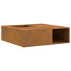 vidaXL Φωτιά Καφέ 100 x 100 x 30 cm Ατσάλι σκληρυθέν στον αέρα