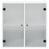 vidaXL Ντουλάπι Τοίχου Λευκό 68x37x68,5 εκ. με Γυάλινες Πόρτες