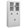 vidaXL &Nu;&tau;&omicron;&upsilon;&lambda;ά&pi;&alpha; &Gamma;&rho;&alpha;&phi;&epsilon;ί&omicron;&upsilon; &Alpha;&nu;&omicron;&iota;&chi;&tau;ό &Gamma;&kappa;&rho;&iota; 90x40x180 &epsilon;&kappa; &Alpha;&tau;&sigma;ά&lambda;&iota;/&Psi;&eta;&mu;έ&nu;&omicron; &Gamma;&upsilon;&alpha;&lambda;ί