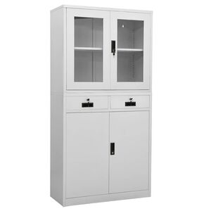 vidaXL &Nu;&tau;&omicron;&upsilon;&lambda;ά&pi;&alpha; &Gamma;&rho;&alpha;&phi;&epsilon;ί&omicron;&upsilon; &Alpha;&nu;&omicron;&iota;&chi;&tau;ό &Gamma;&kappa;&rho;&iota; 90x40x180 &epsilon;&kappa; &Alpha;&tau;&sigma;ά&lambda;&iota;/&Psi;&eta;&mu;έ&nu;&omicron; &Gamma;&upsilon;&alpha;&lambda;ί