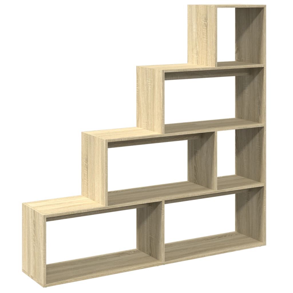 vidaXL Βιβλιοθήκη/Διαχωριστικό Χώρου 4 Επ. 143,5x29x143,5 εκ. Επ. Ξύλο