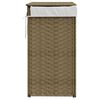 vidaXL Καλάθι Πλυντηρίου με Καπάκι 46 x 33 x 60 εκ. Συνθετικό Ρατάν