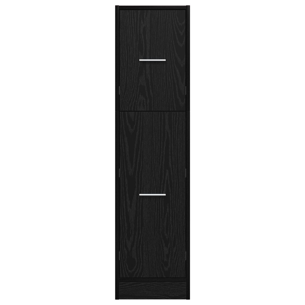 vidaXL Ντουλάπι Αποθηκών Μαύρης Βελανιδιάς 30x41x118 εκ. Επεξεργασμένο Ξύλο
