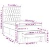 vidaXL &Kappa;&rho;&epsilon;&beta;ά&tau;&iota; Boxspring &mu;&epsilon; &Sigma;&tau;&rho;ώ&mu;&alpha; &Sigma;&kappa;&omicron;ύ&rho;&omicron; &Mu;&pi;&lambda;&epsilon; 90x190 &epsilon;&kappa;. &Beta;&epsilon;&lambda;&omicron;ύ&delta;&iota;&nu;&omicron;