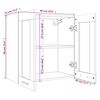 vidaXL Κρεμαστό Γυάλινο Ντουλάπι "Lyon" Καφέ Δρυς 60x31x60 εκ. από Τεχνητό Ξύλο