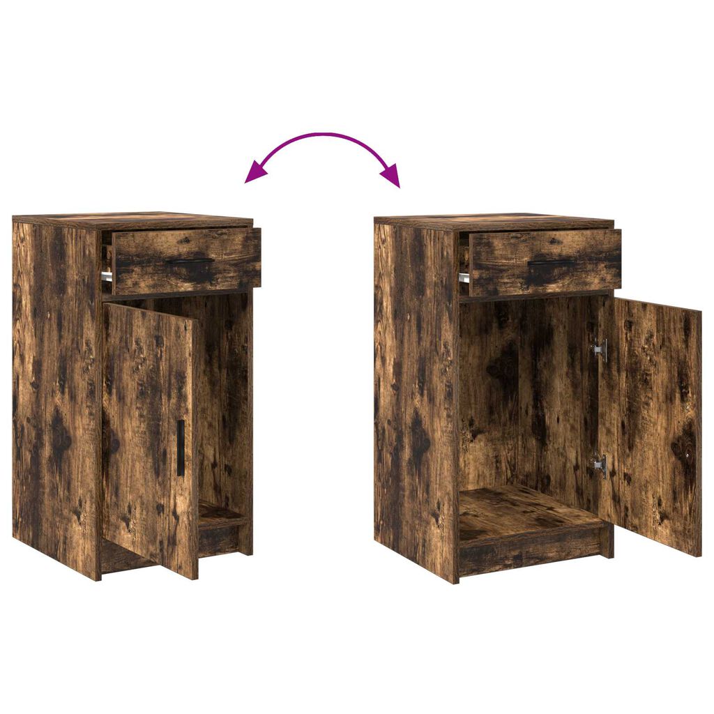 vidaXL Τραπέζι περιποίησης με συρτάρι 3 pcs Καφέ 50 x 41 x 135 εκ