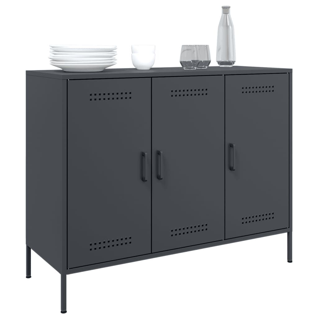 vidaXL Ντουλάπι Ανθρακί 100,5x39x79 εκ. από Χάλυβα